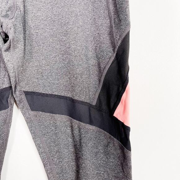 Calvin Klein Performance Colorblock Leggings Womens Small S Heather Gray Pink - Picture 5 of 11